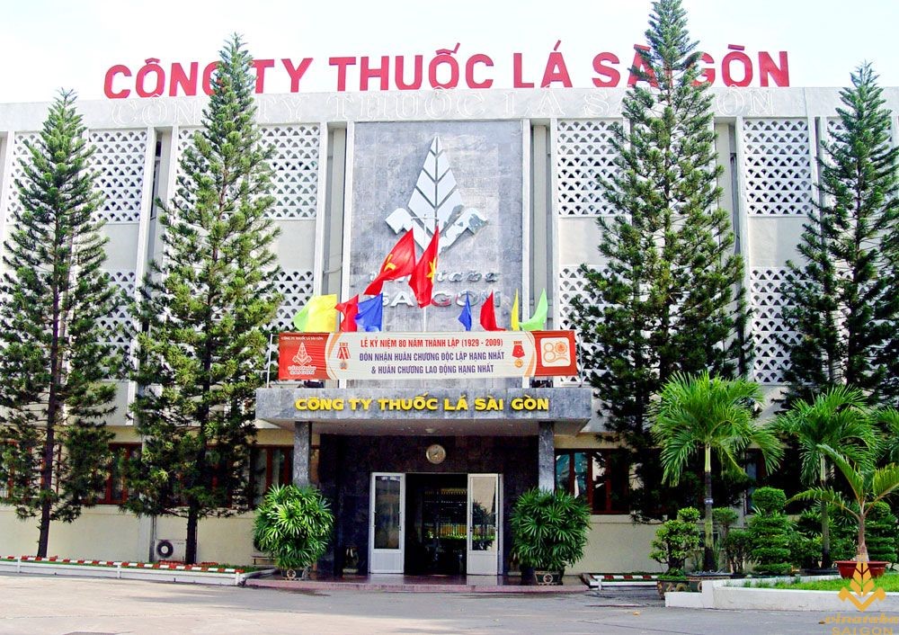 Mặt tiền Công ty Thuốc lá Sài Gòn tại Trần Phú 