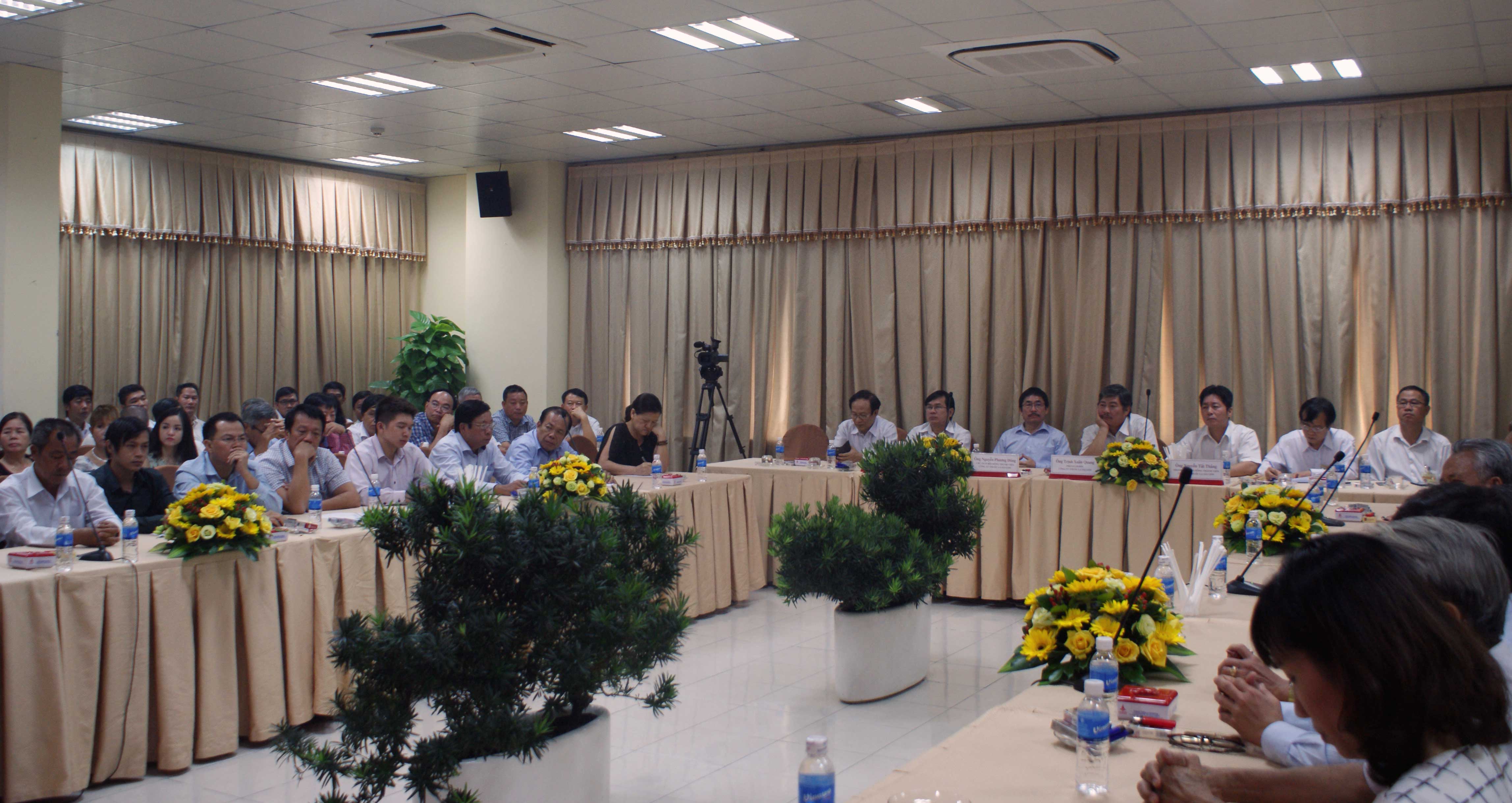 Toàn cảnh hội nghị triển khai công tác tiêu thụ sản phẩm tại Công ty Thuốc lá Sài Gòn