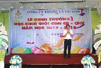Công đoàn Công ty Thuốc lá Sài Gòn tuyên dương, khen thưởng học sinh giỏi con CBCNV năm học 2017-2018